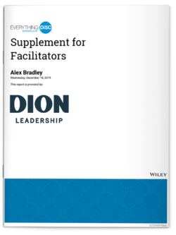 Dion Leadership-Supplement for Facilitators-Everything DiSC