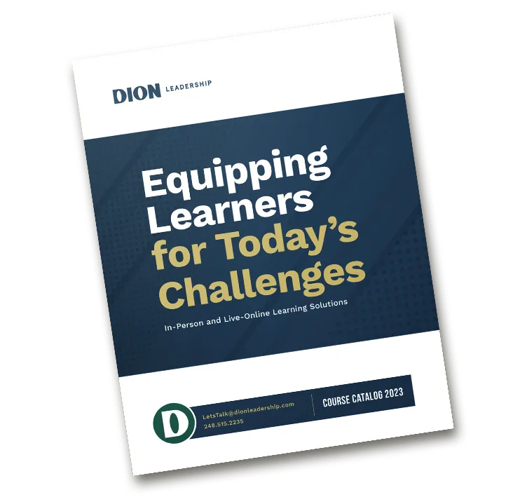 Dion-Leadership-Course Catalog-2023-Cover