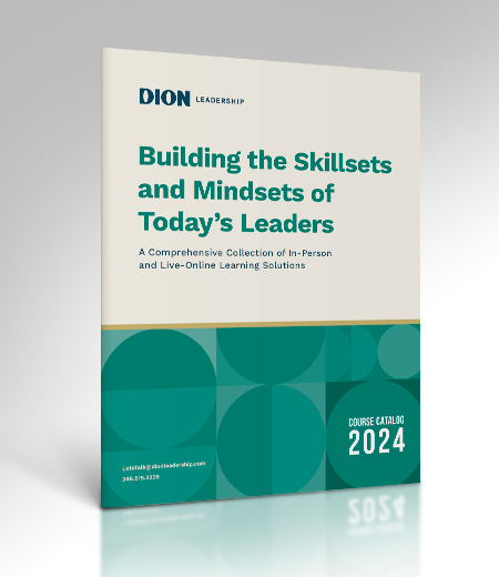 Dion Leadership Course Catalog Cover - with background